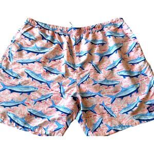 Tarpon Fish Shorts swim Trunks graphic retro resort vacation beach 2XL XXL